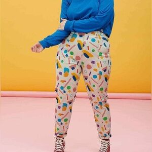 Lucy & Yak Camden Trousers Organic Cotton Twill Geometric